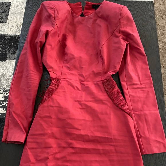 NBD Dionne Mini Dress in Rhubarb Red - Picture 2 of 4